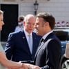 Le prince Albert II de Monaco, la princesse Charlène et leurs enfants accueillent le président Emmanuel Macron , sa femme Brigitte et une délégation au palais princier à Monaco le 7 juin 2025. © Ludovic Marin / Pool / Bestimage