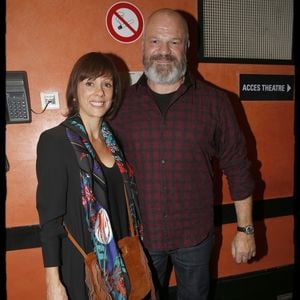 Semi-exclusif - No Tabloids - Philippe Etchebest et sa femme Dominique - People assistent au spectacle "Laurent Gerra Sans Modération" sur la scène de l' Olympia à Paris le 27 décembre 2017. © Alain Guizard/Bestimage