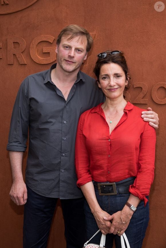 François Feroleto et sa femme Valérie Karsenti au village lors des internationaux de France de Roland Garros à Paris, le 2 juin 2017. © Dominique Jacovides - Cyril Moreau/ Bestimage