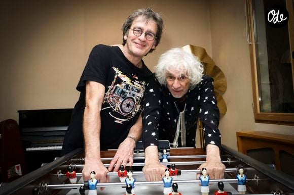 Exclusif - Louis Bertignac, Richard Kolinka, Backstage du concert au Trianon Paris et diffusé en direct sur Olympia TV, à Paris, France, le 18 janvier 2025. © Jack Tribeca/Bestimage