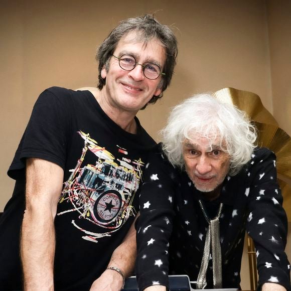 Exclusif - Louis Bertignac, Richard Kolinka, Backstage du concert au Trianon Paris et diffusé en direct sur Olympia TV, à Paris, France, le 18 janvier 2025. © Jack Tribeca/Bestimage