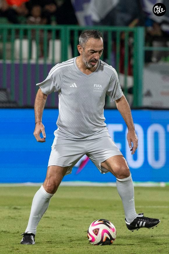 Youri Djorkaeff, sous les couleurs de l'équipe des World Legends, en action lors du match opposant les Saudi Legends aux World Legends à l'Al Ahli Sports Club de Djeddah, en Arabie saoudite, le 21 décembre 2023.

© Sport Press Photo/ZUMA Press/Bestimage