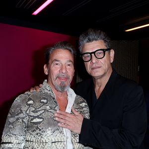 Florent Pagny et Marc Lavoine lors de la soirée de gala "Heroes for Imagine" qui a permis de récolter dix millions d'euros au profit de la recherche contre les maladies génétiques à Paris le 23 septembre 2024. © Dominique Jacovides / Bestimage