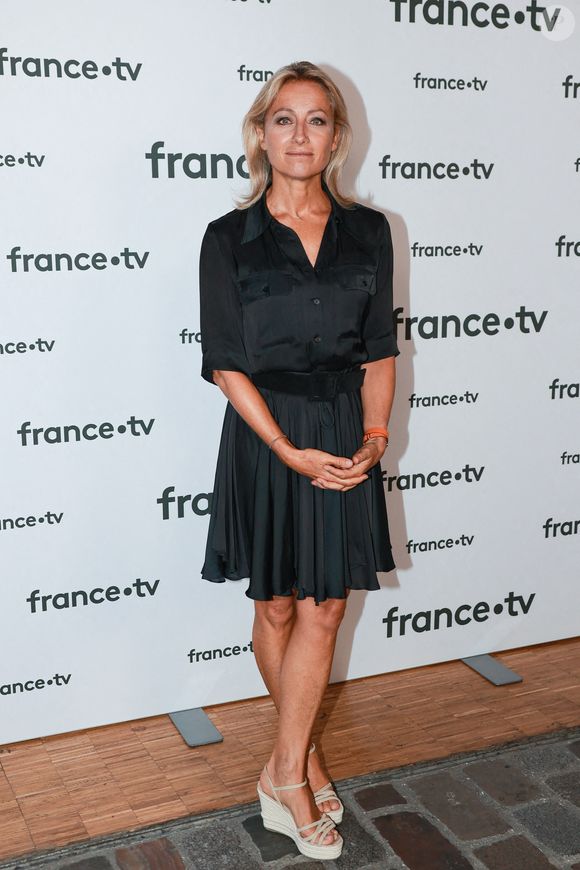 Anne-Sophie Lapix participe à la conférence de presse de France Télévision le 06 juillet 2022 à Paris, France. Photo by Nasser Berzane/ABACAPRESS.COM