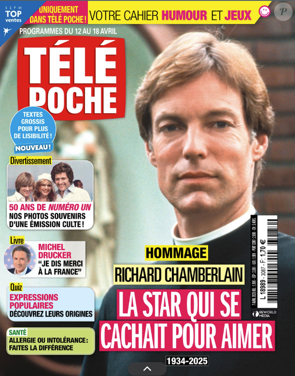 Couverture du magazine "Télé Poche" du 12 au 18 avril 2025