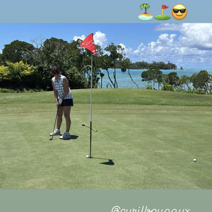 L’occasion pour eux de faire une partie de golf