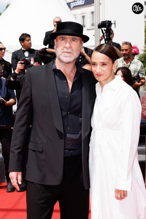 Eric Cantona et sa femme Rachida Brakni - Montée des marches du film « Soudain » lors du 79ème Festival International du Film de Cannes, le 15 mai 2026. © Jacovides-Moreau / Bestimage