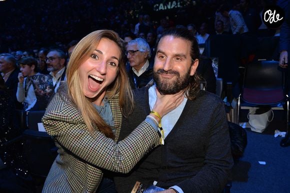 Info - Marie Portolano est maman pour la troisième fois - Marie Portolano et son mari Grégoire Ludig lors du gala de boxe Univent à l'AccorHotels Arena de Paris pour le championnat du monde WBA le 15 novembre 2019.

© Veeren / Bestimage