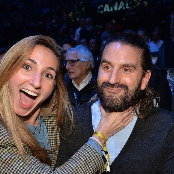 Info - Marie Portolano est maman pour la troisième fois - Marie Portolano et son mari Grégoire Ludig lors du gala de boxe Univent à l'AccorHotels Arena de Paris pour le championnat du monde WBA le 15 novembre 2019.

© Veeren / Bestimage
