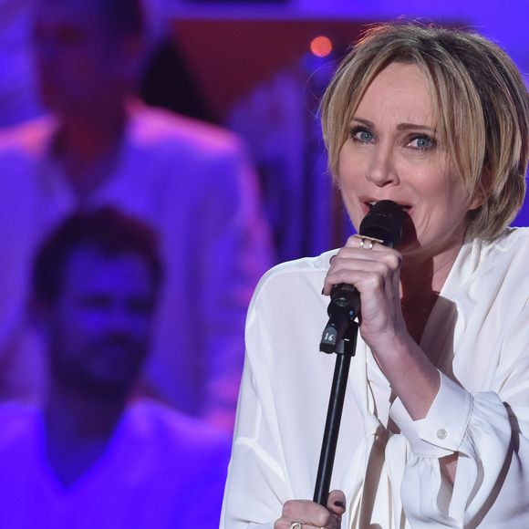 Exclusif - Patricia Kaas - Enregistrement de l'émission "Les années bonheur" présentée par Patrick Sébastien à La Plaine-Saint-Denis le 11 octobre 2016. © Giancarlo Gorassini/Bestimage