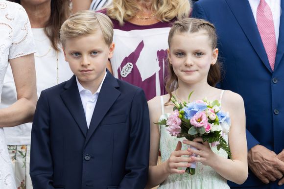 Prince Jacques (Le prince Jacques de Monaco, marquis des Baux) et S.A.S. La princesse Gabriella (La princesse Gabriella de Monaco, comtesse de Carladès) assiste au traditionnel « Pique-nique des Monégasques » (U Cavagnetu) au Parc Princesse Antoinette, à Monaco. © Claudia Albuquerque/Bestimage