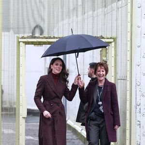 Catherine (Kate) Middleton, princesse de Galles, visite une unité mère-enfant (MBU) d'Action for Children à la prison HMP Styal de Wilmslow, Royaume Uni, le 11 février 2025. © Phil Noble/WPA-Pool/Bestimage