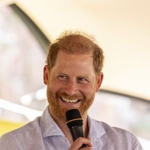 Le duc de Sussex, ambassadeur mondial de l’association « Scotty’s Little Soldiers », participe au festival d’été de Scotty’s au château de Maxstoke, dans le Warwickshire. « Scotty’s Little Soldiers » est une association caritative qui vient en aide aux enfants et aux jeunes de militaires en deuil. Date de la photo : samedi 11 juillet 2026 - Heathcliff O'Malley/Daily Telegraph/PA Wire.