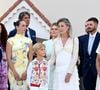 Celle d'éléver ses enfants loin du Rocher
Pauline Ducruet, Stefano Ercole Carlo Casiraghi, Camille Gottlieb, la princesse Caroline de Hanovre et Gareth Wittstock - Célébration des 20 ans de règne du prince souverain Albert II de Monaco sur la place du Palais à Monaco, le 19 juillet 2025. © Bruno Bebert/Bestimage