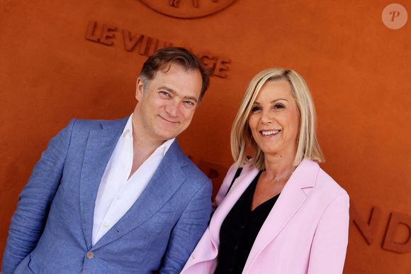 Laurence Ferrari et son mari Renaud Capuçon - Célébrités au village lors des Internationaux de France de tennis de Roland Garros 2024 à Paris. Photo par JACOVIDES-MOREAU / BESTIMAGE