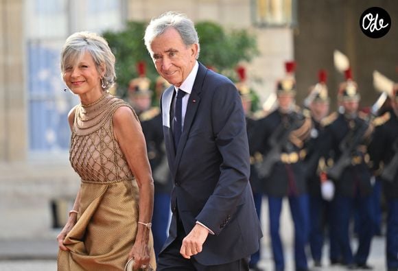 Bernard Arnault et sa femme Hélène arrivant au palais de l’Elysée pour un dîner d’état en l’honneur de la visite du roi de Thaïlande et de sa femme à Paris le 29 juin 2026.

© Christian Liewig / Bestimage