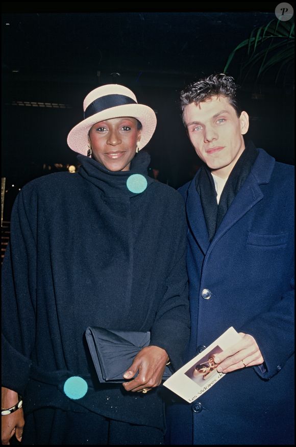 Archives : Marc Lavoine et son ex femme Denise Pascale lors des Victoires de la Musique en 1985 RINDOFF-PATERSON / BESTIMAGE