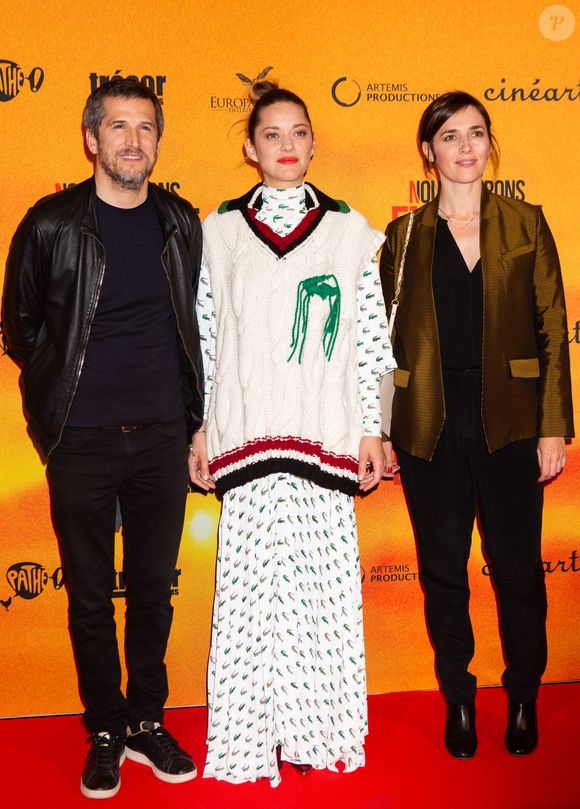 Marion Cotillard, Guillaume Canet et Clémentine Baert lors de l'avant-première du film "Nous finirons ensemble" au cinéma UGC Brouckère à Bruxelles, Belgique, le 23 avril 2019. © Alain Rolland/ImageBuzz/Bestimage