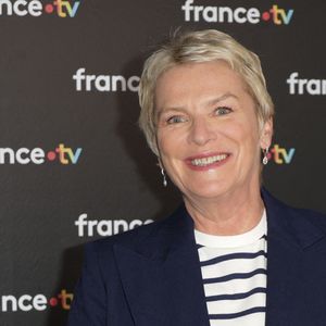 Élise Lucet au photocall de la conférence de presse de rentrée de France Télévisions à Paris, France, le 4 septembre 2024. © Coadic Guirec/Bestimage