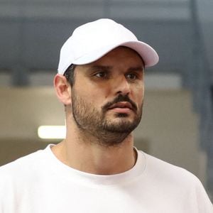 Florent Manaudou assiste à l'inauguration du Centre aquatique olympique « Laure et Florent Manaudou » à Colombes, près de Paris, en France, le 28 juin 2025. Photo : Ameer Alhalbi/ABACAPRESS.COM