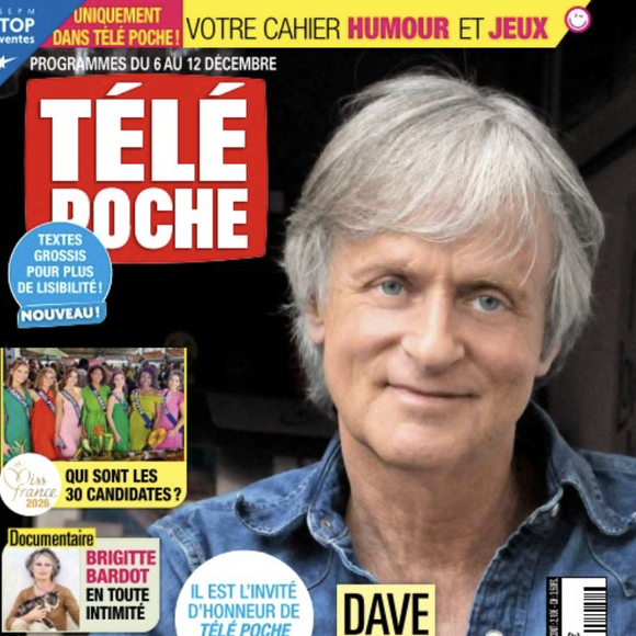 Couverture du magazine "Télé Poche" en kiosque le 1er décembre 2025.
