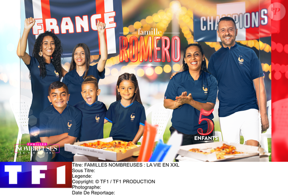 Famille Romero, l'une des familles de l'émission "Familles nombreuses, la vie en XXL" sur TF1.