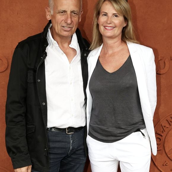 Jean-Michel et Stéphanie Apathie au village des Internationaux de France de Tennis de Roland Garros à Paris le 2 juin 2018. © Dominique Jacovides-Cyril Moreau / Bestimage