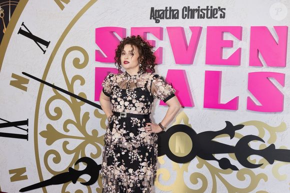 BGUK_3460448 - Londres, ROYAUME-UNI Helena Bonham Carter a épaté les spectateurs lors de la première britannique du film Seven Dials d'Agatha Christie, le 13 janvier 2026, à l'hôtel Mayfair de Londres.