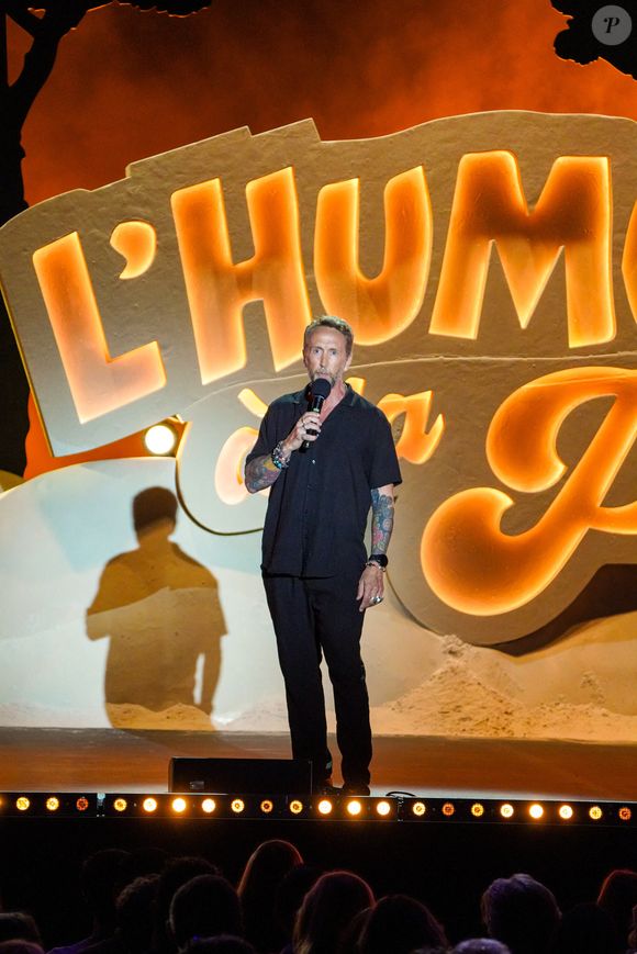 Exclusif - Philippe Caverivière - Jour 2 - Enregistrement de l'émission "L'humour à la plage" pour le 1er festival de Juan les Pins à la pinède Gould le 5 juillet 2024.
© JR Santini / Bruno Bebert / Bestimage