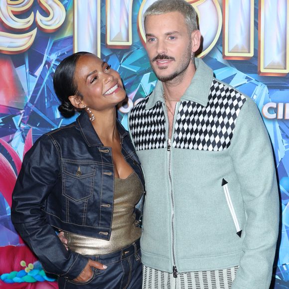 Christina Milian et M. Pokora assistent à la première de « Les Trolls 3 » au cinéma Gaumont Marignan à Paris, en France, le 11 octobre 2023. Photo de Jérôme Domine/ABACAPRESS.COM