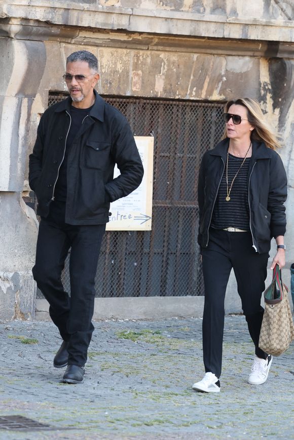 Roschdy Zem et sa compagne Sarah Poniatowski - Obsèques de Nathalie Baye en l'église Saint-Sulpice à Paris le 23 avril 2026. © Dominique Jacovides - Coadic Guirec / Bestimage