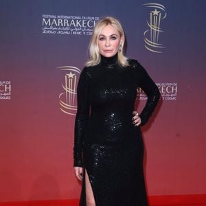 Emmanuelle Béart - Tapis rouge du 21ème Festival du film de Marrakech au Maroc le 5 Décembre 2024. © Dominique Jacovides/Bestimage