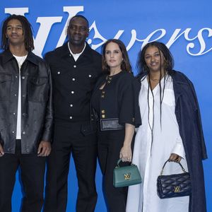 Tidiane Sy, Omar Sy, Hélène Sy, Sabah Sy au photocall du défilé Homme Louis Vuitton Printemps/Été 2025  dans le cadre de la Fashion Week de Paris, France, le 18 juin 2024. © Olivier Borde/Bestimage
