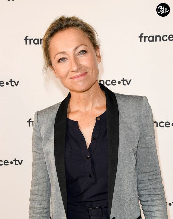 Anne-Sophie Lapix au photocall de la conférence de presse de France 2 au théâtre Marigny à Paris le 18 juin 2019

© Coadic Guirec / Bestimage
