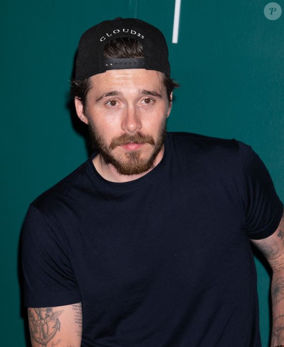 Brooklyn Beckham au cocktail Glenfiddich X Aston Martin Formula One Team Limited Edition 16-Year-Old Whisky qui s'est tenu au Moonlight Studios à Soho à New York City, NY, USA le 24 septembre 2025. Photo par Janet Mayer/INSTARimages/ABACAPRESS.COM