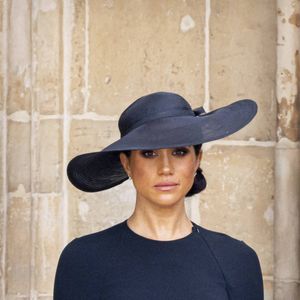 Meghan Markle, duchesse de Sussex - Arrivées au service funéraire à l'Abbaye de Westminster pour les funérailles d'Etat de la reine Elizabeth II d'Angleterre. Le 19 septembre 2022 ©Dana Press / Bestimage