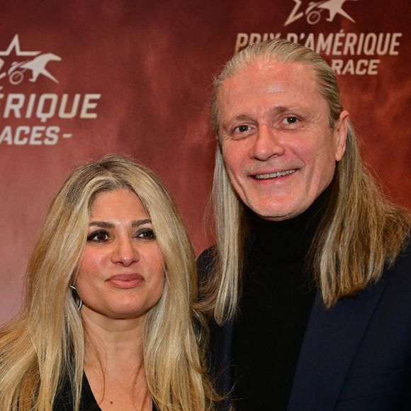 Emmanuel Petit et sa compagne - 104ème édition du Prix d'Amérique 2025 à l'hippodrome Paris-Vincennes le 26 janvier 2025. © Christian Liewig/Bestimage