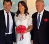 Mariage du chef étoilé Georges Blanc avec Sara, en présence de sa fille Lara Blanc qui a fêté ses 18 ans et de l'humoriste Laurent Gerra. Le 30 mai 2025.