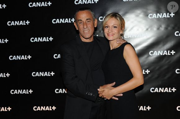 Thierry Ardisson et son épouse assistent à la soirée de célébration de la nouvelle saison de la chaîne de télévision française 'Canal +' le 06 septembre 2012 à "La cite de la mode et du design" à Paris, France. Photo by Laurene Favier/ABACAPRESS.COM