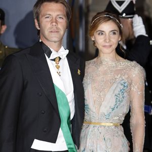 Le prince Emmanuel Philibert de Savoie et Clotilde Courau au diner de gala organisé au Palais Grand-Ducal, à l'occasion du mariage du prince Guillaume de Luxembourg et la comtesse Stephanie de Lannoy a Luxembourg, le 19 octobre 2012.

©BestImage