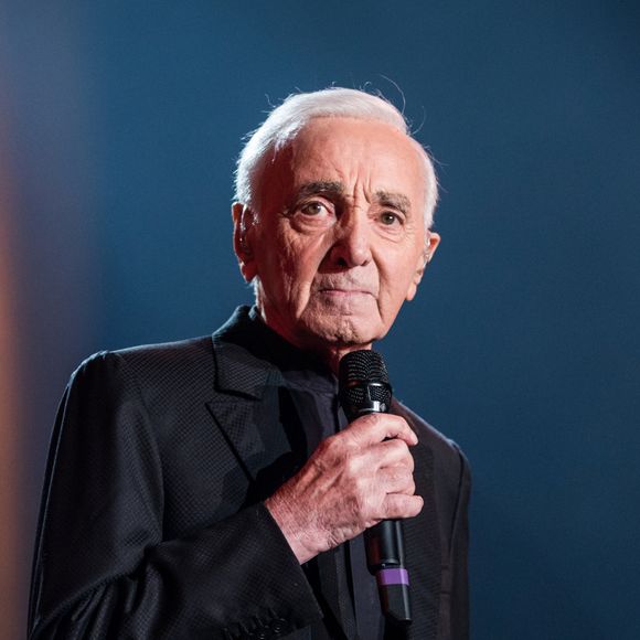 Exclusif - Charles Aznavour en concert à l'Accorhotels Arena (POPB Bercy) à Paris. © Cyril Moreau / Bestimage