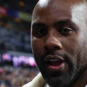 Teddy Riner - Match de rugby du Tournoi des Six Nations : La France l'emporte sur l'Angleterre 48 - 46 au Stade de France à Saint-Denis le 14 mars 2026.

© Michael Baucher / PsnewZ / Bestimage