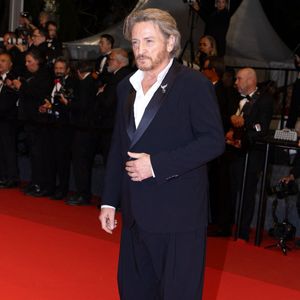 Benoît Magimel - Descente des marches du film " Histoires de la nuit " lors du 79ème Festival International du Film de Cannes, le 22 mai 2026. © Olivier Borde / Bestimage