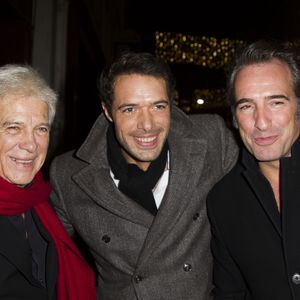 Guy Bedos, son fils Nicolas et Jean Dujardin à l'Olympia en 2013. © Gwendoline Le Goff / Panoramic / Bestimage