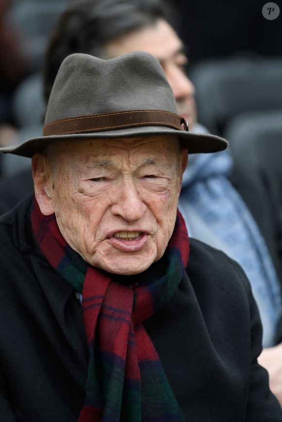 Edgar Morin durant la cérémonie d'hommage national au fondateur, directeur et éditorialiste du Nouvel Observateur Jean Daniel aux Invalides à Paris, France, le 28 février 2020.

Photo par Jacques Witt / Pool / Bestimage
