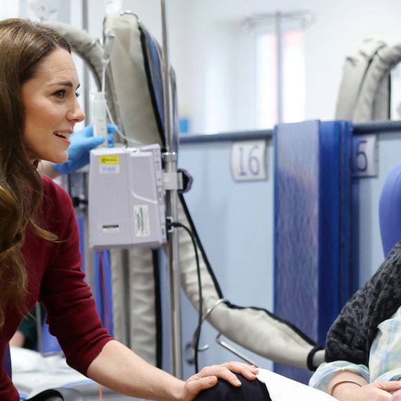 Catherine (Kate) Middleton, princesse de Galles à l'hôpital Royal Marsden, où elle a reçu son traitement contre le cancer, à Londres, Royaume-Uni, le 14 janvier 2025. © Chris Jackson/WPA-Pool/Bestimage