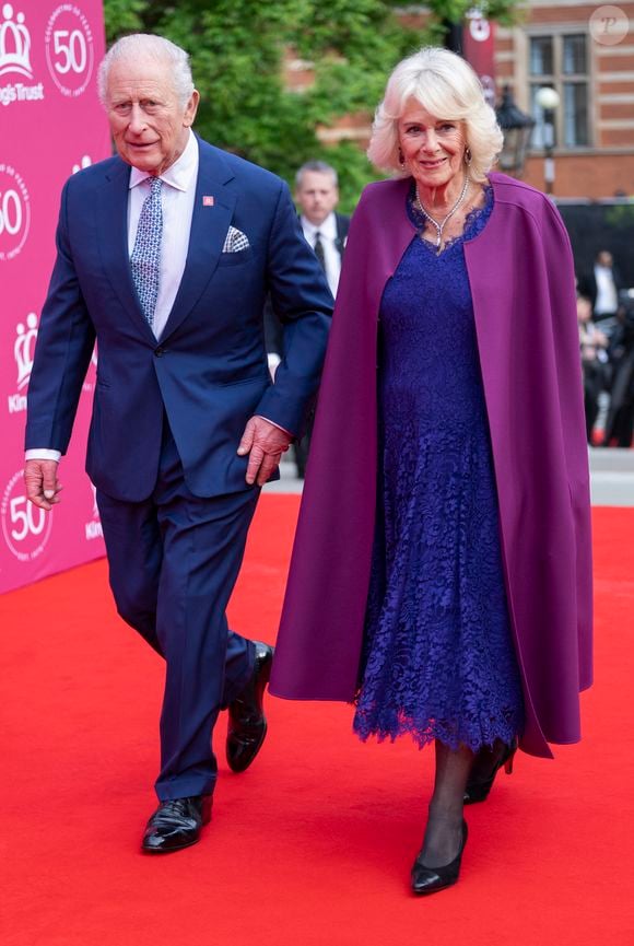 Leurs Majestés le Roi et la Reine assistent à A King's Trust Celebration, une soirée spéciale au Royal Albert Hall célébrant le 50e anniversaire du King's Trust. Photo par GOFF  / BESTIMAGE