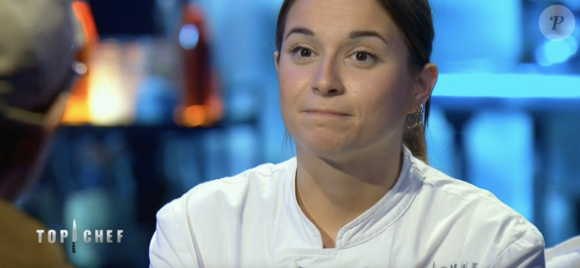 Sarah lors de la demi-finale de "Top Chef 2021", sur M6.