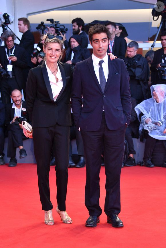 Anne Consigny et son fils Vladimir Consigny à la première du film "At Eternity's Gate" lors du 75ème festival du film de Venise, la Mostra le 3 septembre 2018. 