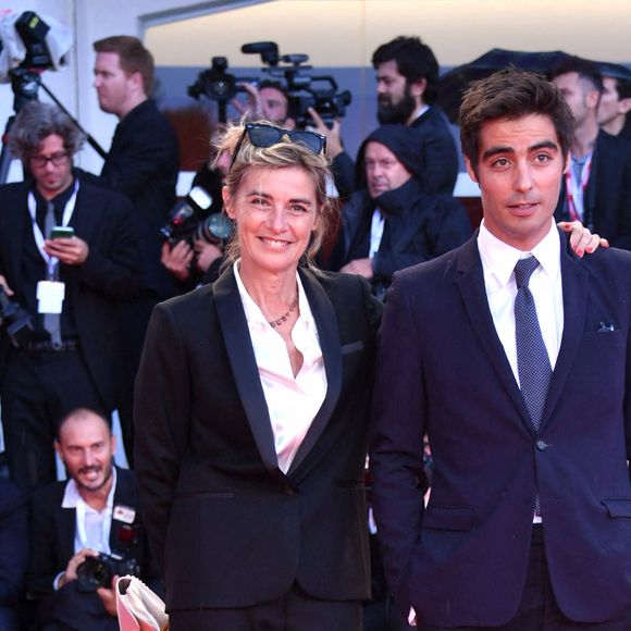 Anne Consigny et son fils Vladimir Consigny à la première du film "At Eternity's Gate" lors du 75ème festival du film de Venise, la Mostra le 3 septembre 2018. 